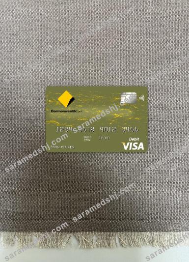 Australia Commonwealth bank visa card photolook front